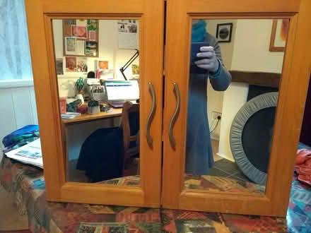 Photo of free Wooden bathroom cabinet (West Malvern WR14) #1