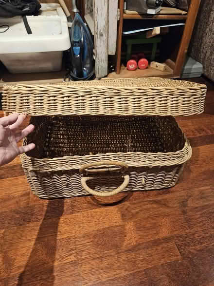 Photo of free Rectangular wicker basket (E15 1HB) #4