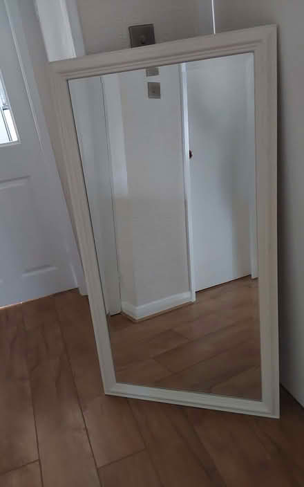 Photo of free Large painted wooden mirror (Bare LA4) #1