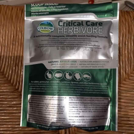 Photo of free Oxbow Herbivore Critical Care part sachet (Bessels Green TN13) #1