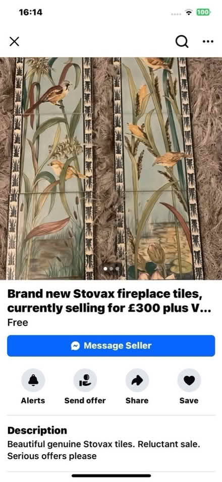 Photo of Fire surround tiles (Cumnor OX2) #2
