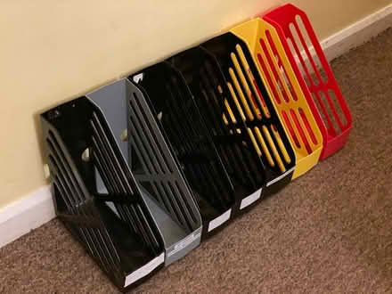 Photo of free 7 Magazine racks (plastic) (Chilworth GU4) #1