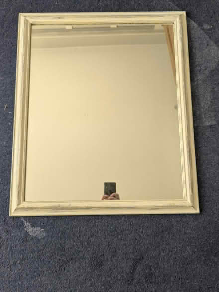 Photo of free White "rustic" mirror (Sutton) #1