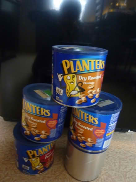 Photo of free large peanut cans (North Plainfield) #1