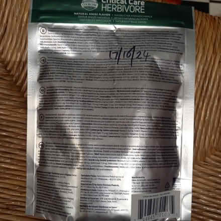 Photo of free Oxbow Herbivore Critical Care part sachet (Bessels Green TN13) #2