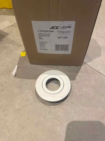 Photo of free 11 White bezels for recessed lights (AL1) #1
