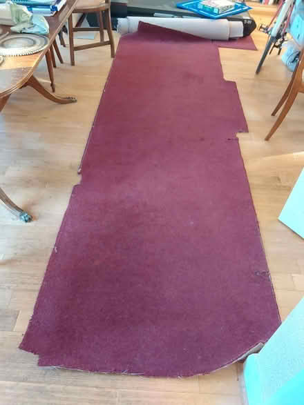 Photo of free 3 smaller pieces of red carpet (High Heaton NE7) #2
