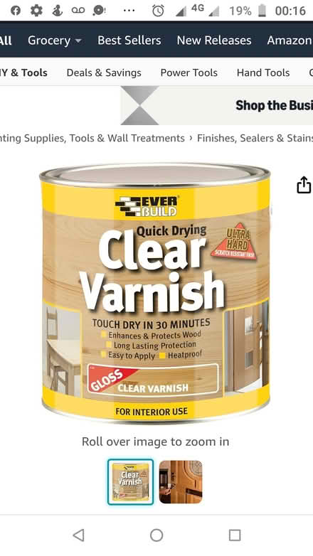 Photo of free Clear Varnish (Birmingham City Centre) #1