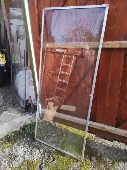 Photo of free 3 large glass panels (Bowbridge GL5) #1