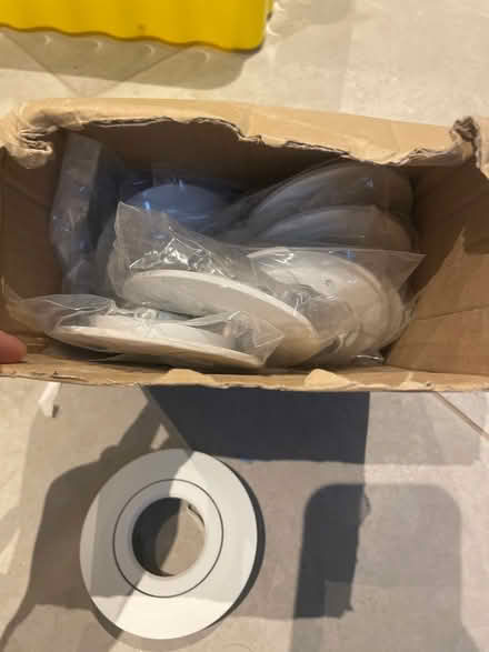 Photo of free 11 White bezels for recessed lights (AL1) #4