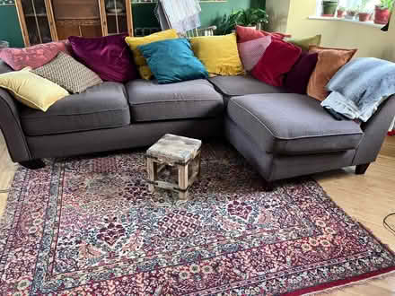 Photo of free Corner sofa good condition without the cushions in the pic (Burbage SK17) #1