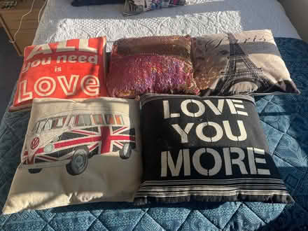 Photo of free 5 scatter cushions (Virginia Water) #1