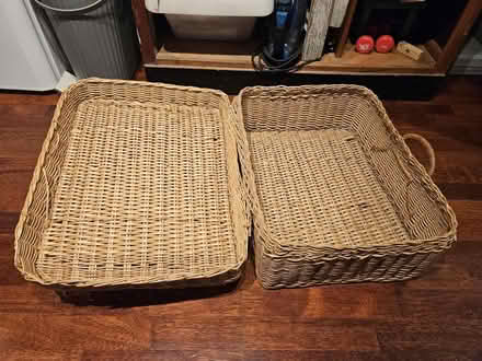 Photo of free Rectangular wicker basket (E15 1HB) #2