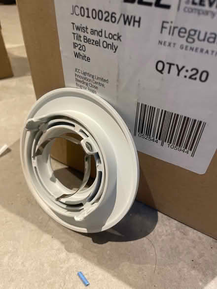 Photo of free 11 White bezels for recessed lights (AL1) #2