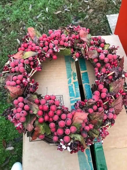 Photo of free Vintage berry wreath (San Anselmo near Andronico’s) #1