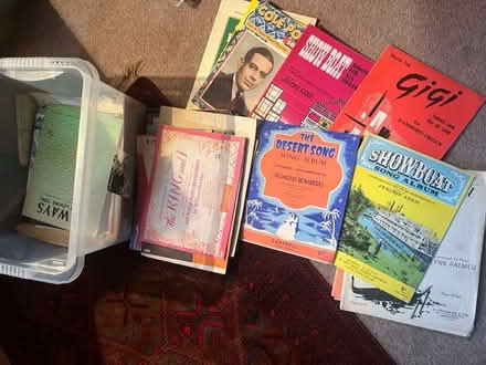 Photo of free Box of Musical theatre sheet music (East Finchley) #1