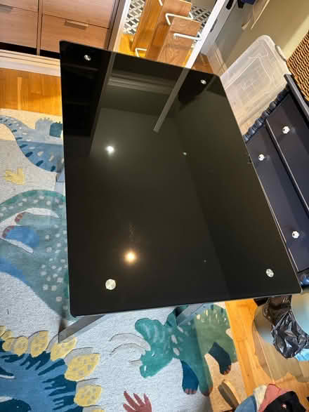 Photo of free Glass-top table with metal legs (Hamlet Road, Crystal Palace) #4