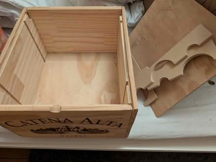 Photo of free Wooden wine box (Hackford Road) #3
