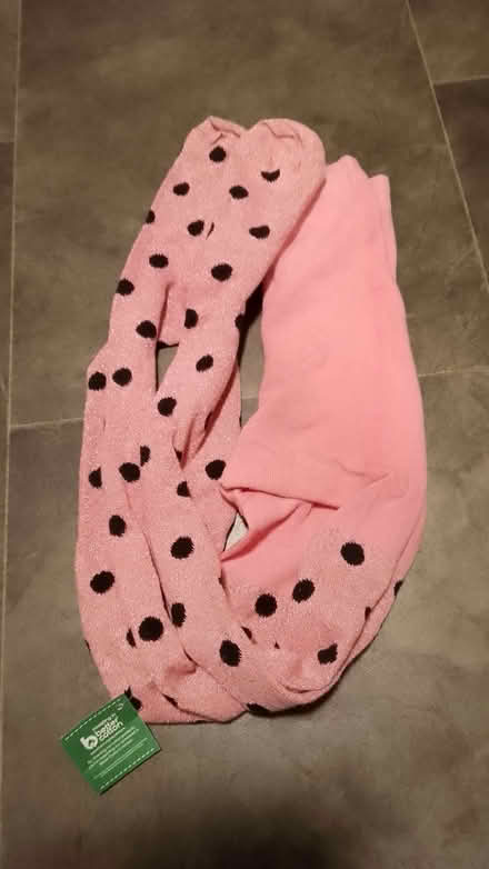 Photo of free Pink glittery tights with black spots 8+9years (Norcot RG30) #1
