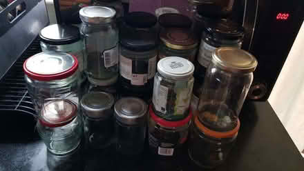 Photo of free 18 glass jam jars (Orford WA2) #1