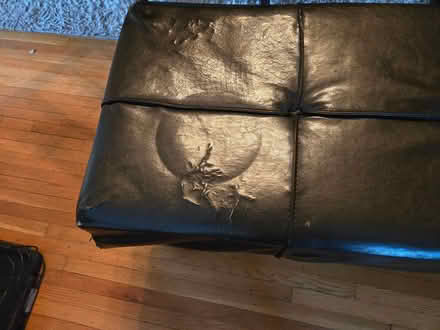Photo of free Faux leather bench (Crestwood) #4