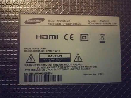 Photo of free Broken Samsung TV (Putney SW15) #2