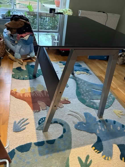 Photo of free Glass-top table with metal legs (Hamlet Road, Crystal Palace) #1