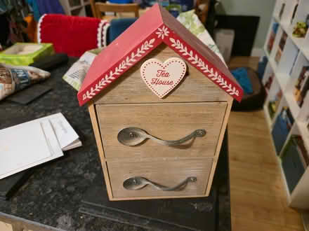 Photo of free Tea house. Cute wooden teabag storage box (Cople MK44) #1
