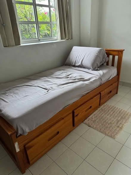 Photo of free Single bed with storage drawers (Upper Bukit timah) #1