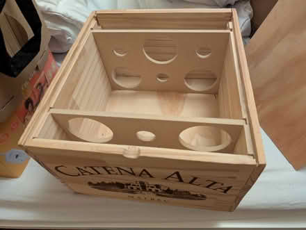Photo of free Wooden wine box (Hackford Road) #2