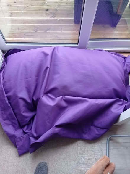 Photo of free Large purple beanbag (Chippenham) #3
