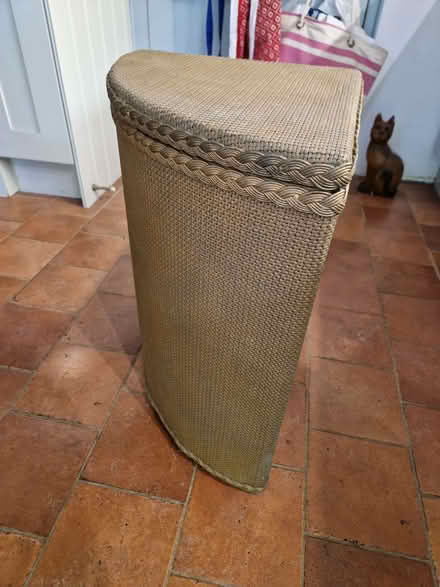 Photo of free Lloyd Loom laundry basket (Old Town HP2) #2