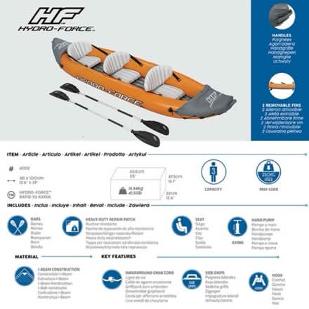 Photo of free Inflatable 3 person canoe (W4) #3