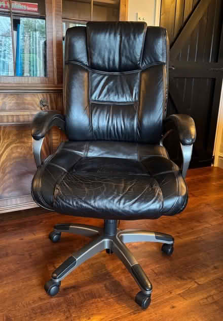 Photo of free Leather reclining office chair (Fords Farm RG31) #1