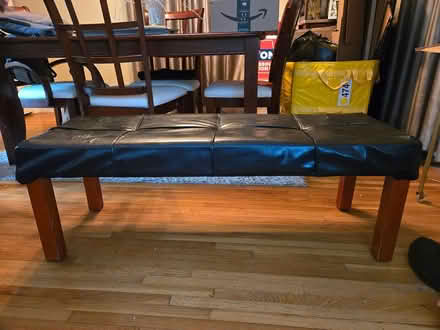 Photo of free Faux leather bench (Crestwood) #1