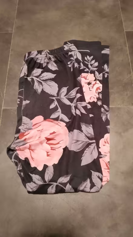 Photo of free Black trousers flower print 8-9years (Norcot RG30) #1