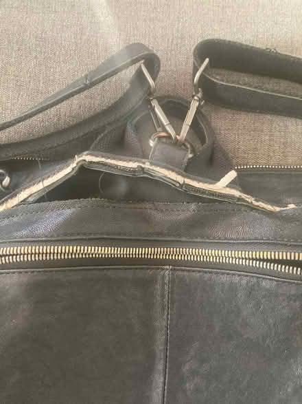 Photo of free Leather backpack needs repair (Near Suburban Hospital) #3