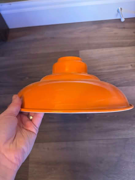 Photo of free Orange metal lampshade (Lords Wood ME5) #1