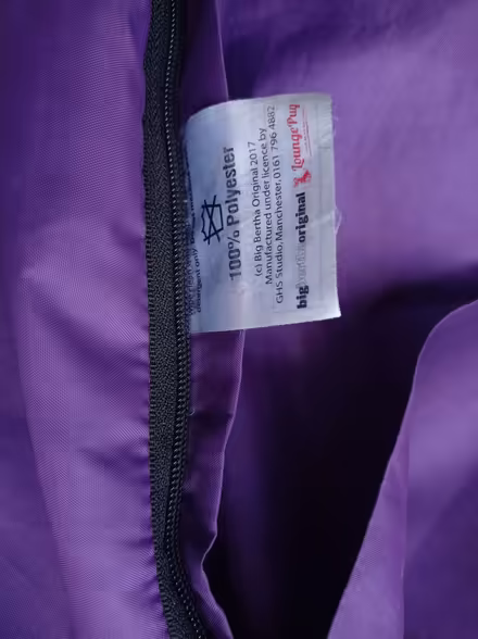 Photo of free Large purple beanbag (Chippenham) #1