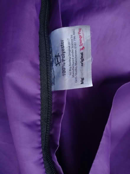 Photo of free Large purple beanbag (Chippenham) #1