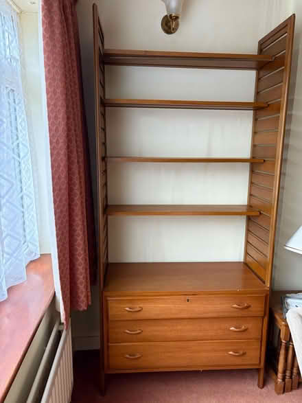 Photo of free Tall wood shelves and drawers (Locks Heath) #1