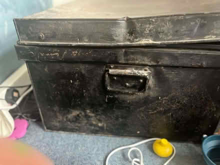Photo of free Vintage green metal packing case (Bethnal Green E2) #1