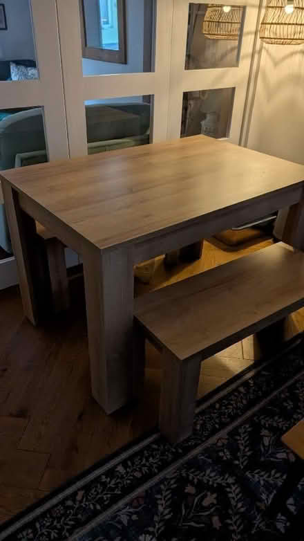 Photo of free Dining table with benches (Hanover BN2) #1