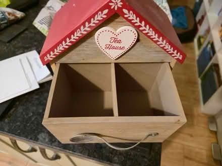 Photo of free Tea house. Cute wooden teabag storage box (Cople MK44) #2