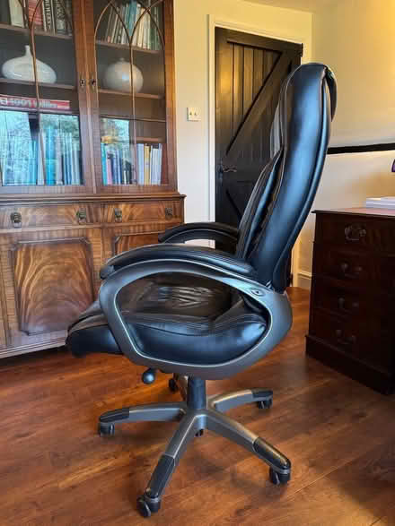 Photo of free Leather reclining office chair (Fords Farm RG31) #3