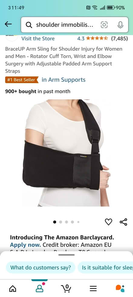 Photo of free Shoulder immobiliser sling (Langney) #2