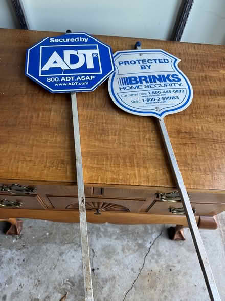 Photo of free ADT / Brinks yard signs (Chevy Chase, DC) #1