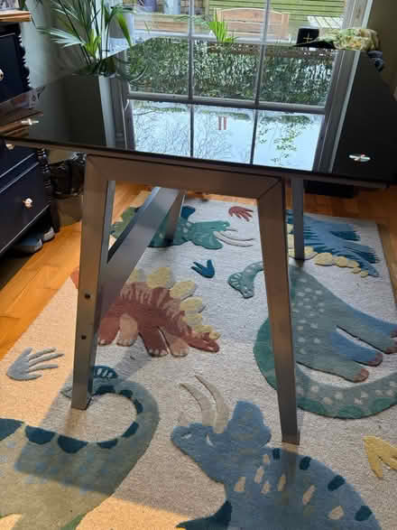 Photo of free Glass-top table with metal legs (Hamlet Road, Crystal Palace) #2