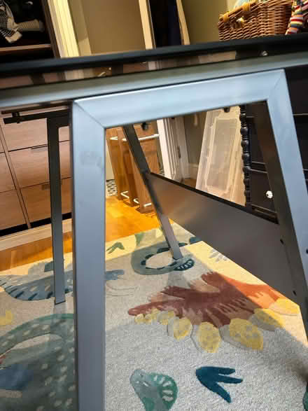 Photo of free Glass-top table with metal legs (Hamlet Road, Crystal Palace) #3