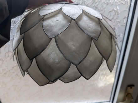 Photo of free Capiz shell ceiling lamp shade. Broken. (Kennington OX1) #1